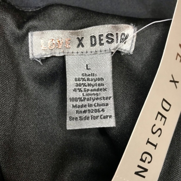 NWT Love by Design Strapless Side Ruched Dress L - Picture 5 of 5